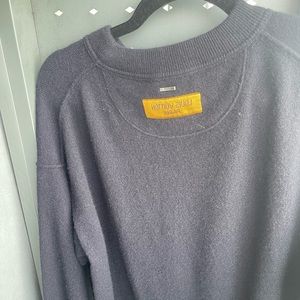 Louis Vuitton Men's Medium Virgil Abloh Navy Upsidedown Label Sweater